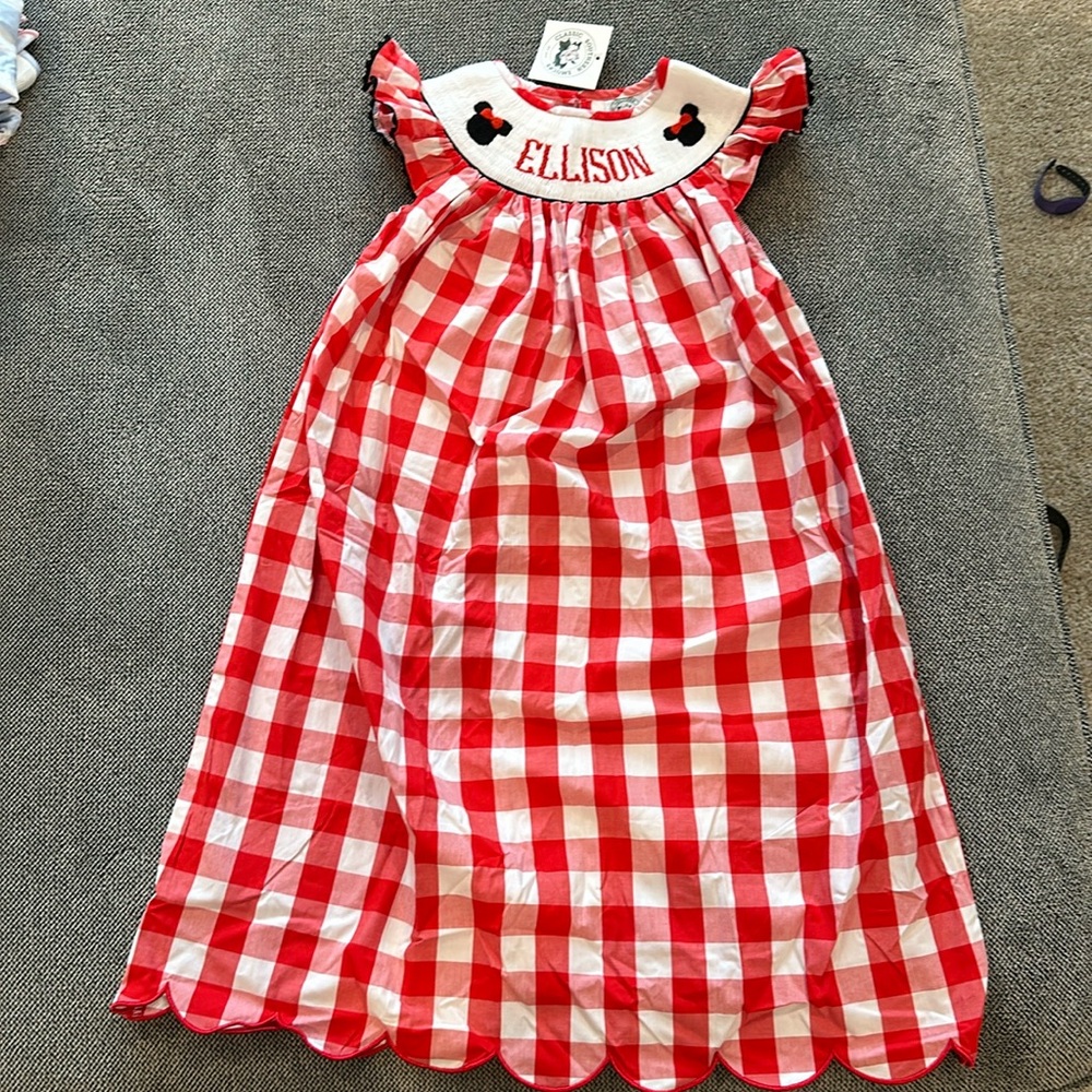 NWT Minnie Mouse Name Smock Dress